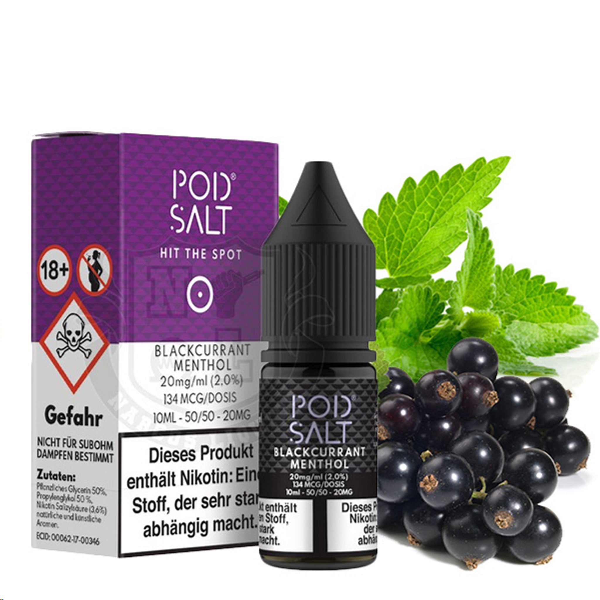 Pod Salt - Blackcurrant Menthol - Nikotinsalz Liquid