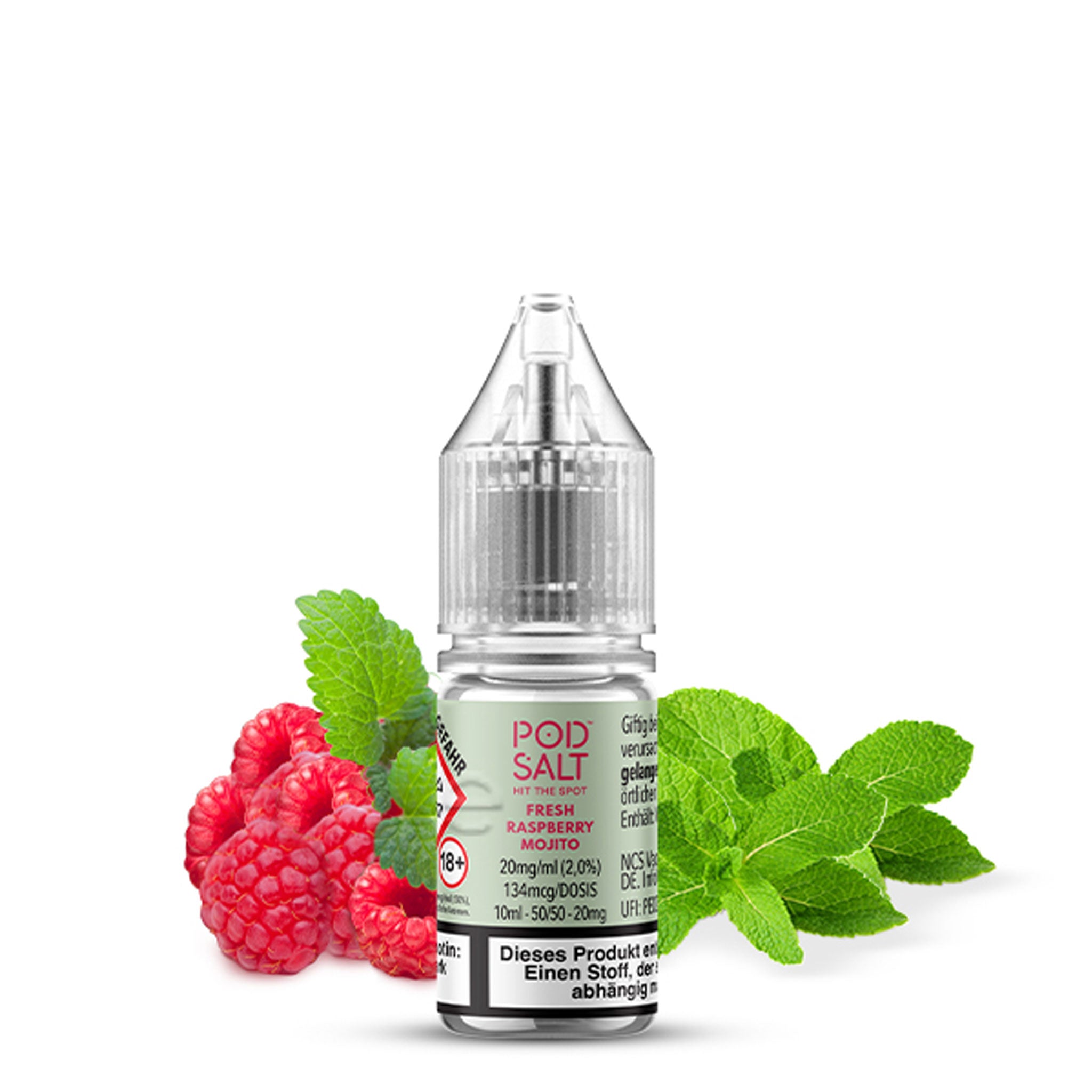 Pod Salt - XTRA - Fresh Raspberry Mojito - Nikotinsalz Liquid