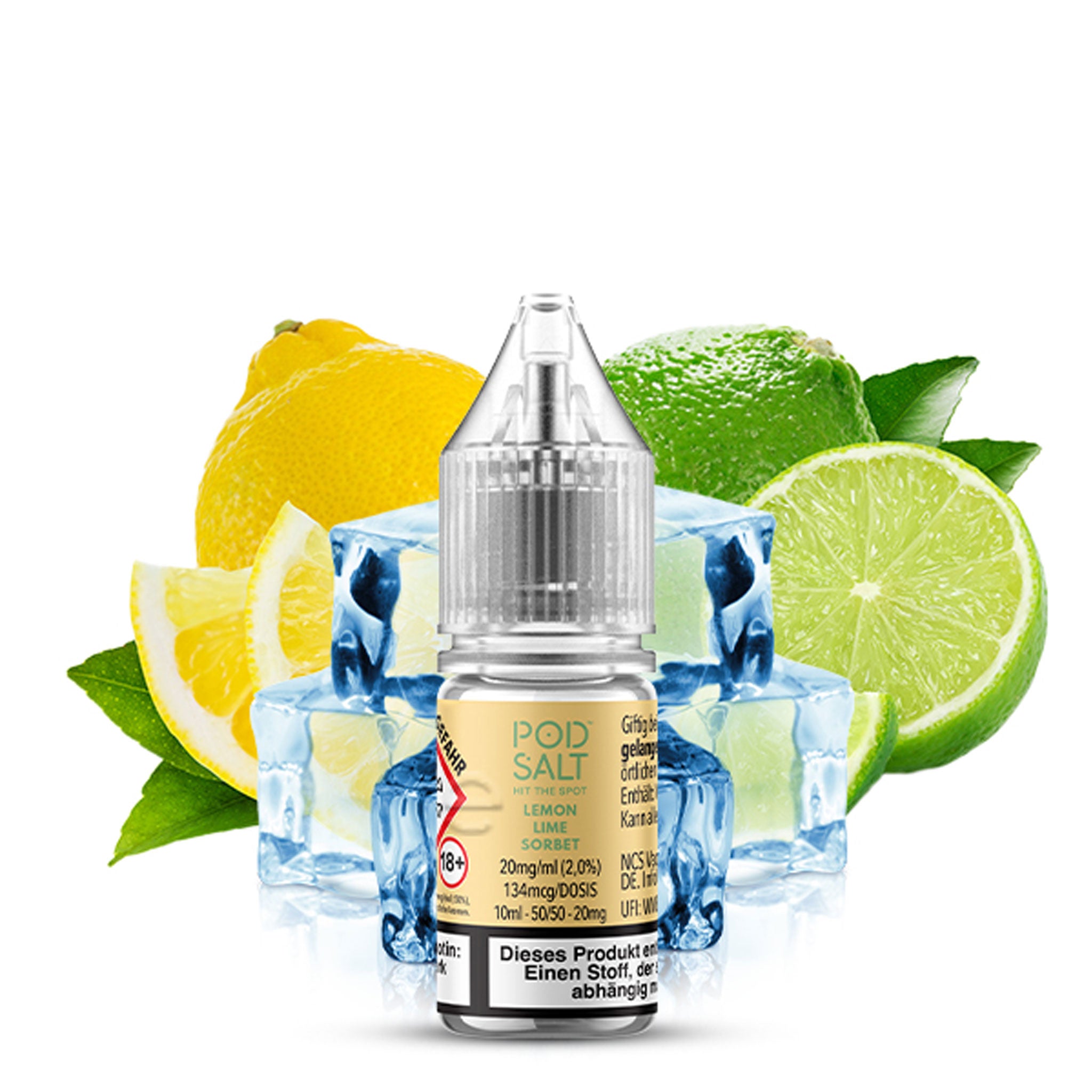 Pod Salt - XTRA - Lemon Lime Sorbet - Nikotinsalz Liquid