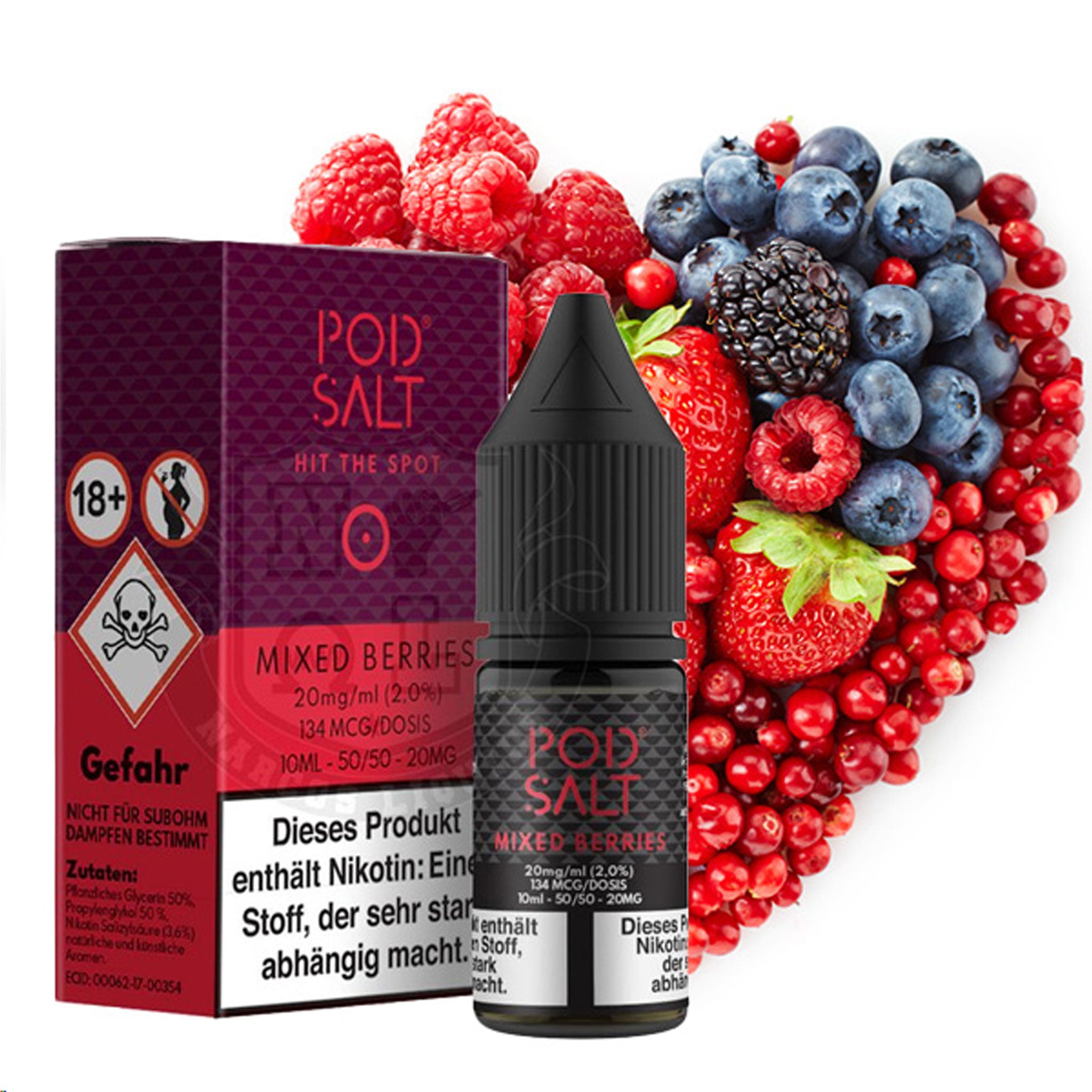 Pod Salt - Mixed Berries - Nikotinsalz Liquid