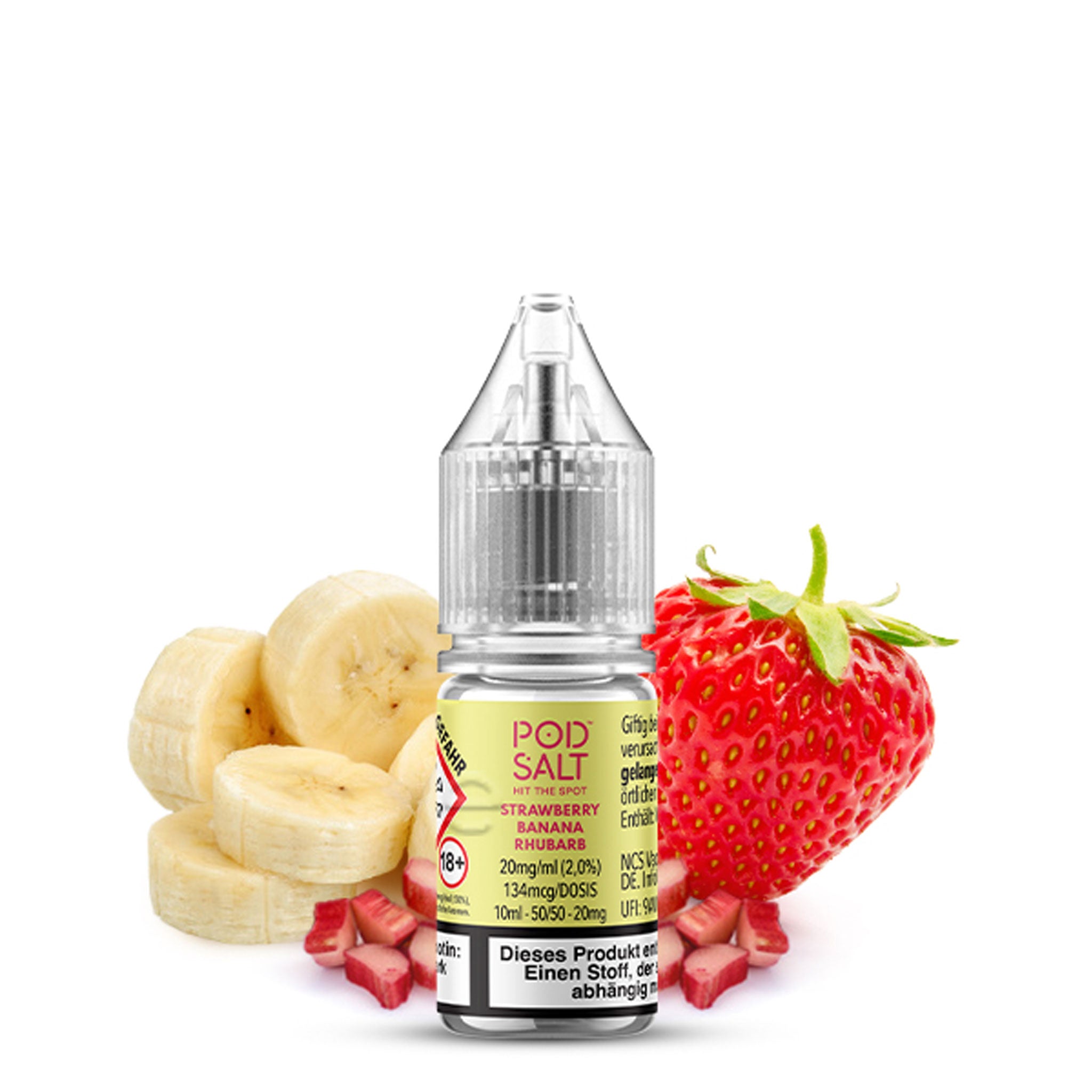 Pod Salt - XTRA - Strawberry Banana Rhubarb - Nikotinsalz Liquid