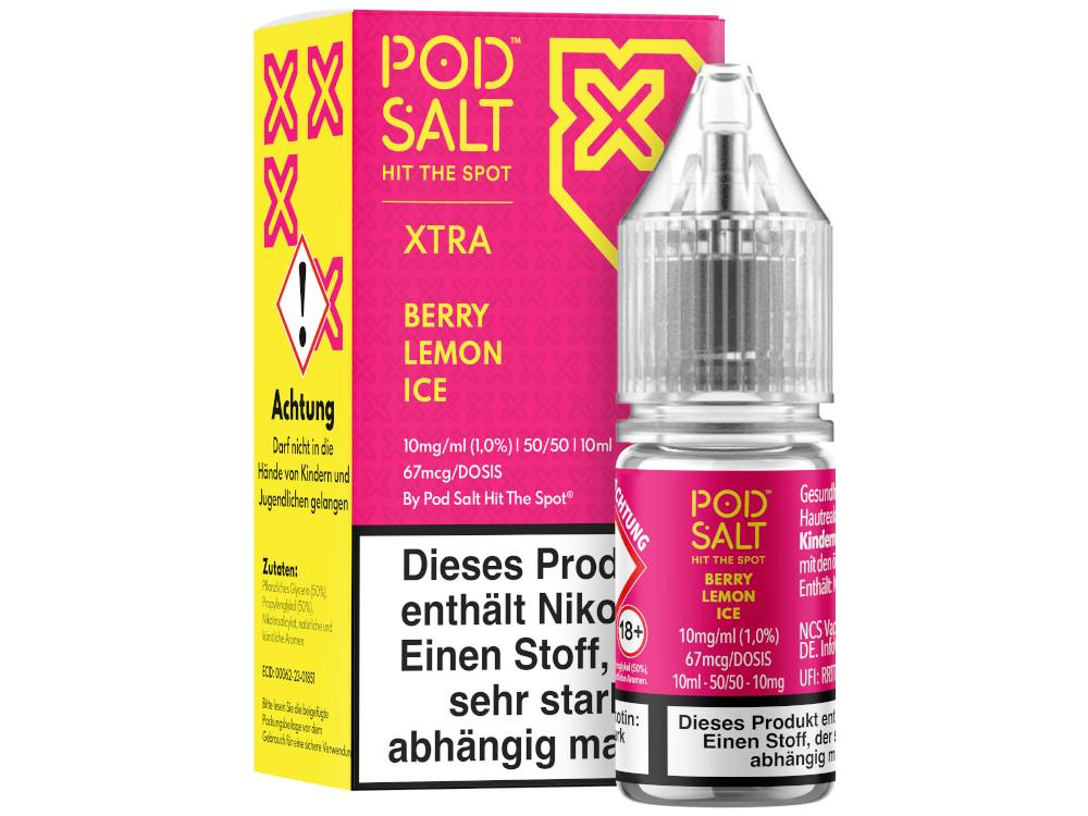 Pod Salt - XTRA - Berry Lemon Ice - Nikotinsalz Liquid