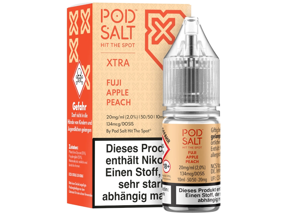 Pod Salt - XTRA - Fuji Apple Peach - Nikotinsalz Liquid
