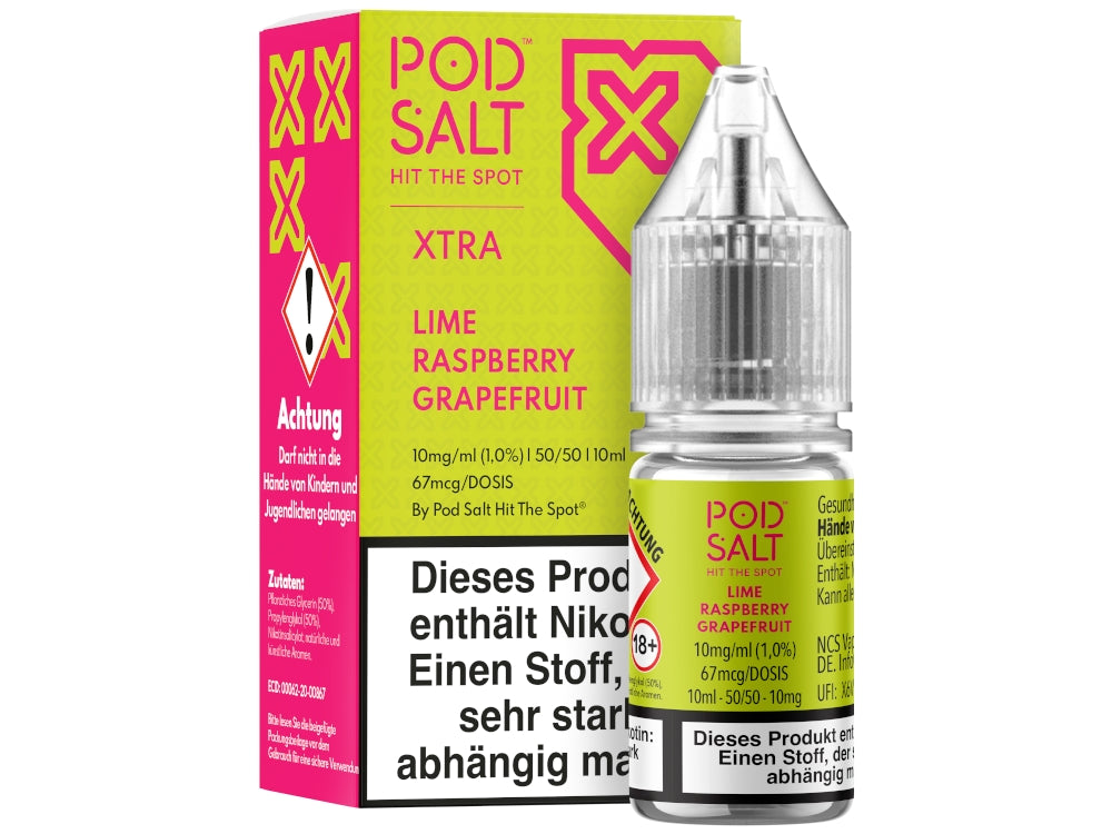Pod Salt - XTRA - Lime Raspberry Grapefruit - Nikotinsalz Liquid