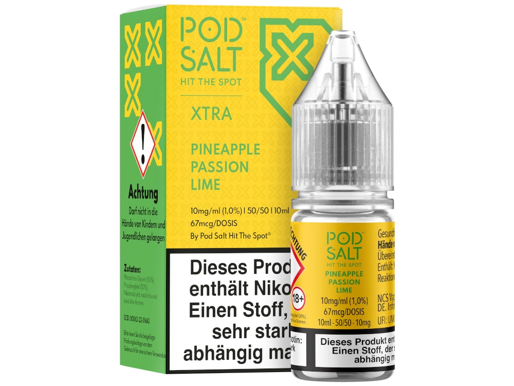 Pod Salt - XTRA - Pineapple Passion Lime  - Nikotinsalz Liquid