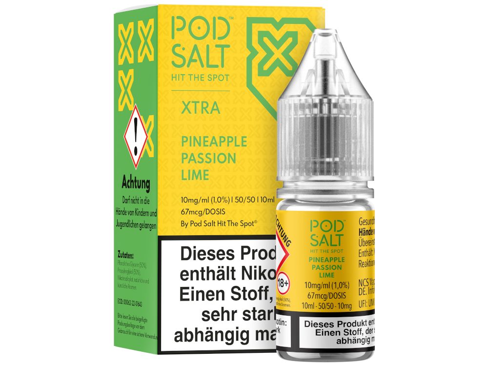 Pod Salt - XTRA - Pineapple Passion Lime  - Nikotinsalz Liquid