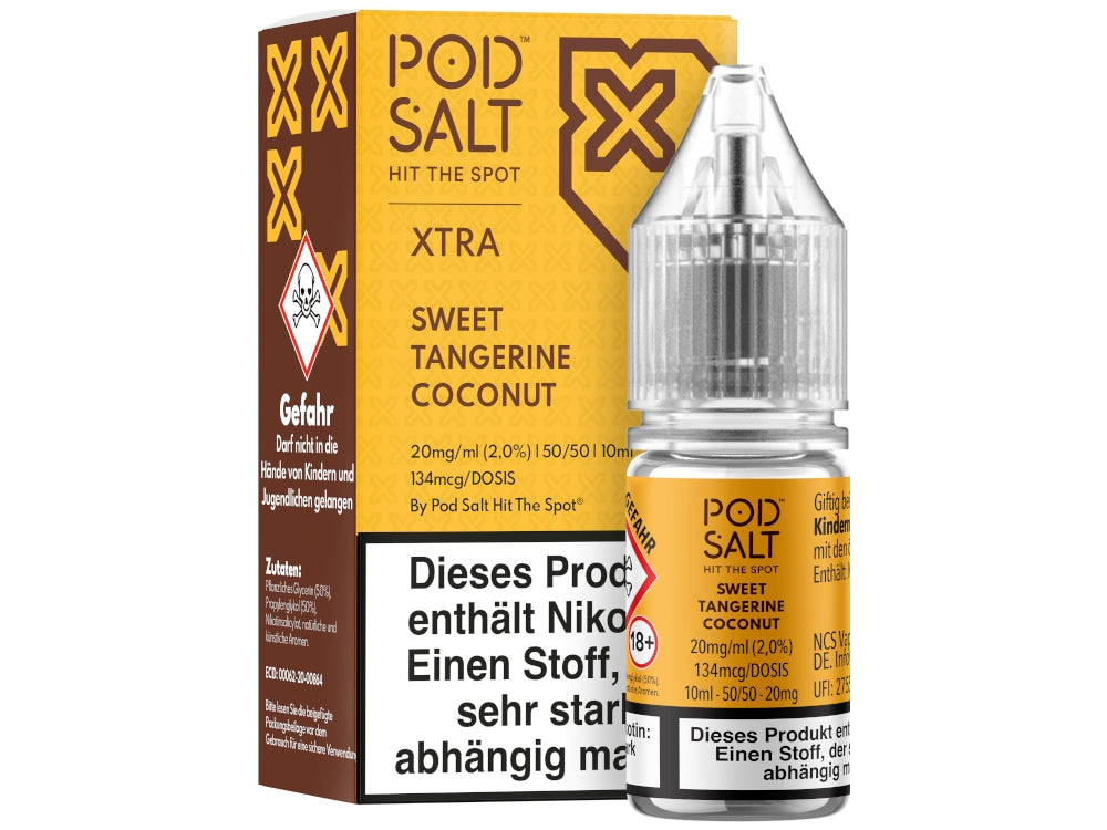 Pod Salt - XTRA - Sweet Tangerine Coconut - Nikotinsalz Liquid
