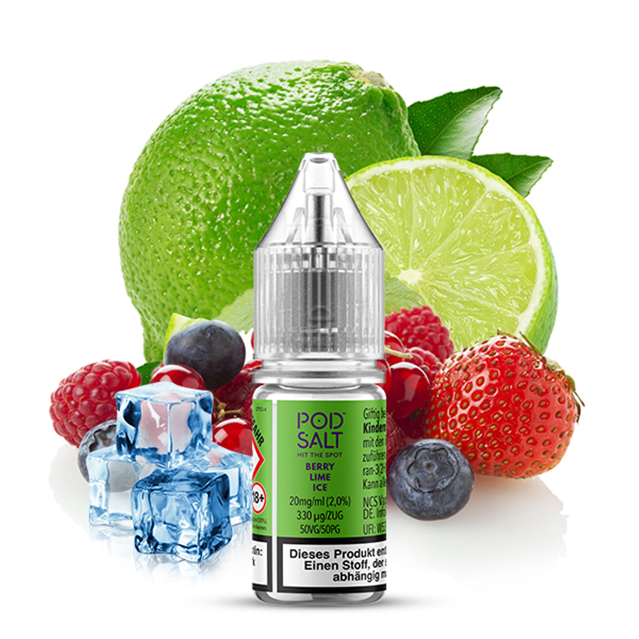 Pod Salt - XTRA - Berry Lime Ice - Nikotinsalz Liquid