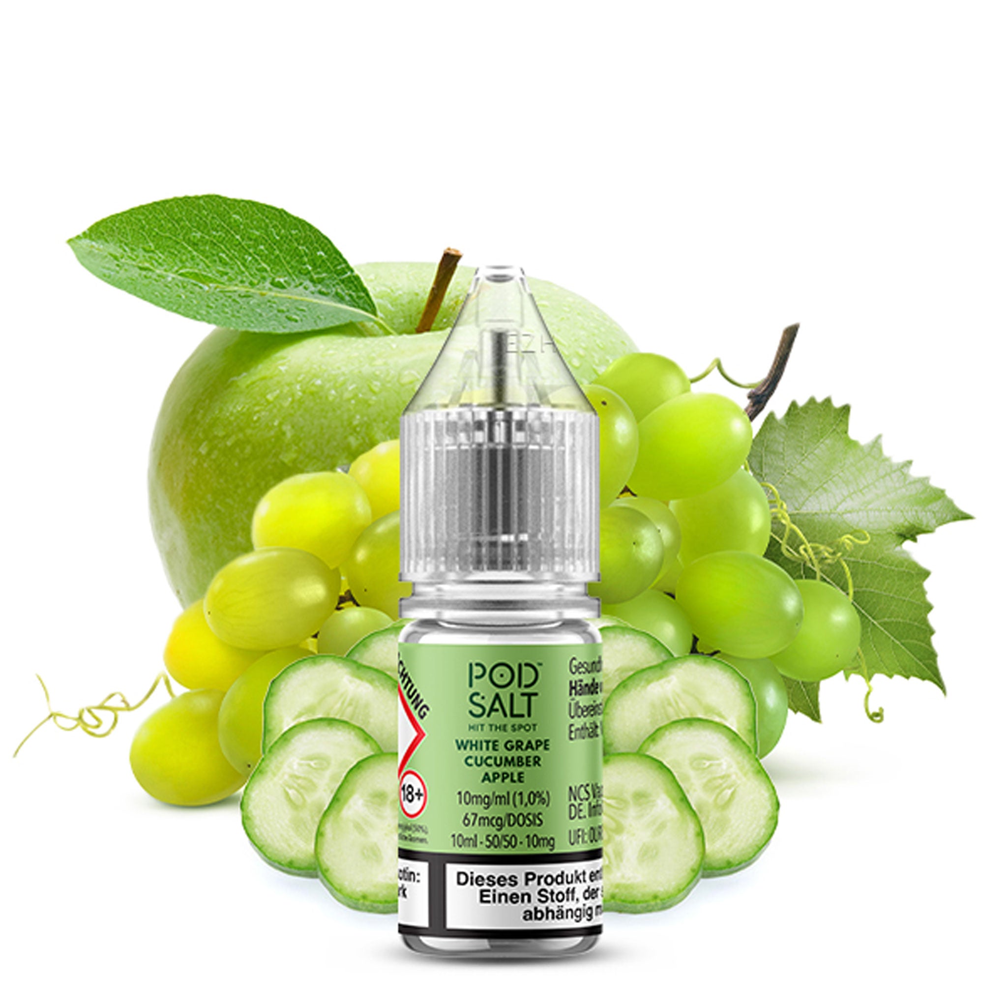 Pod Salt - XTRA - White Grape Cucumber Apple - Nikotinsalz Liquid