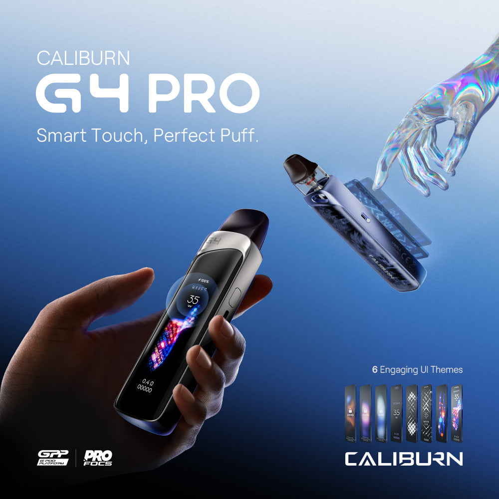 Ein Video über die Funktionen der Uwell Caliburn G4 Pro.