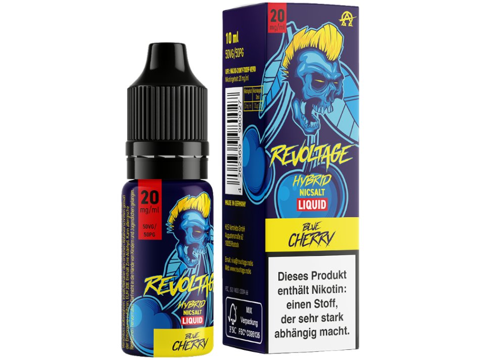 Revoltage - Blue Cherry - Hybrid Nikotinsalz Liquid
