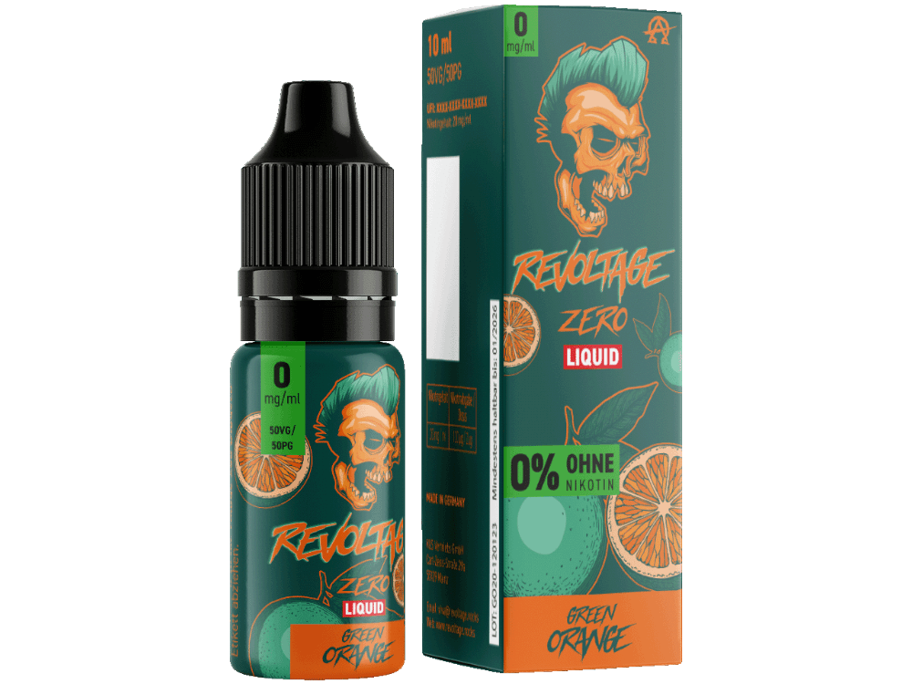 Revoltage - Green Orange - Hybrid Nikotinsalz Liquid 0 mg/ml - time4smoke