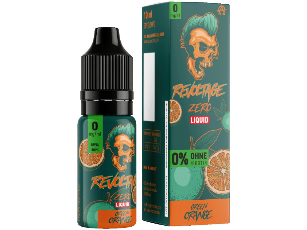 Revoltage - Green Orange - Hybrid Nikotinsalz Liquid 0 mg/ml