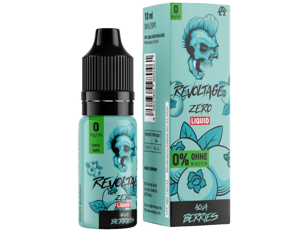 Revoltage - Aqua Berries - Hybrid Nikotinsalz Liquid 0 mg/ml