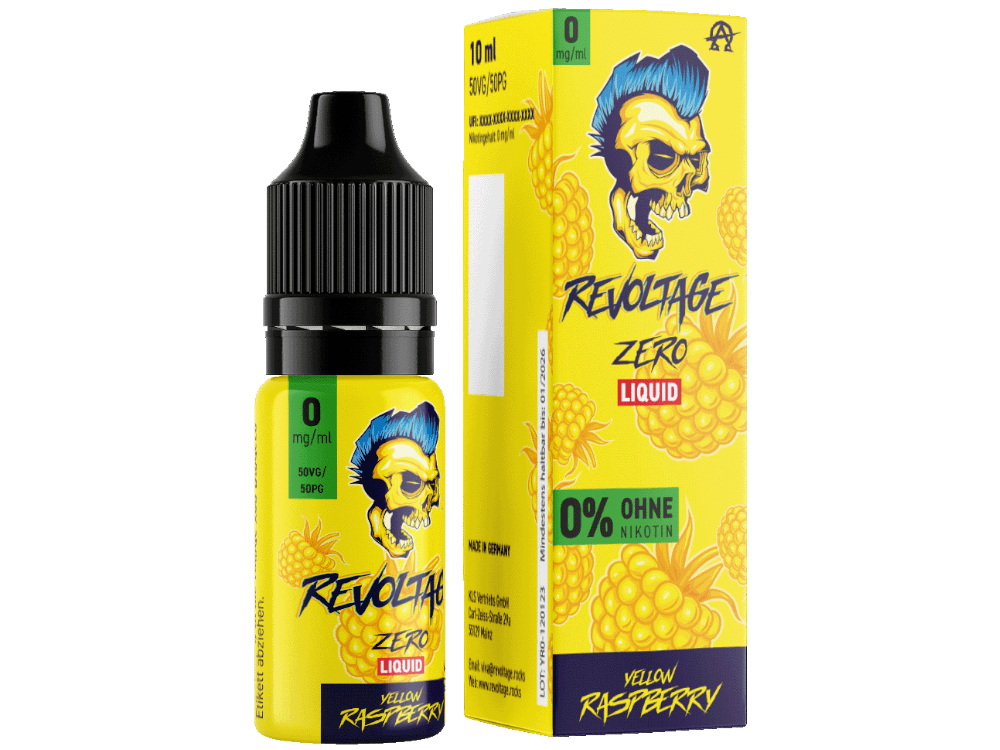 Revoltage - Yellow Raspberry - Hybrid Nikotinsalz Liquid 0 mg/ml - time4smoke