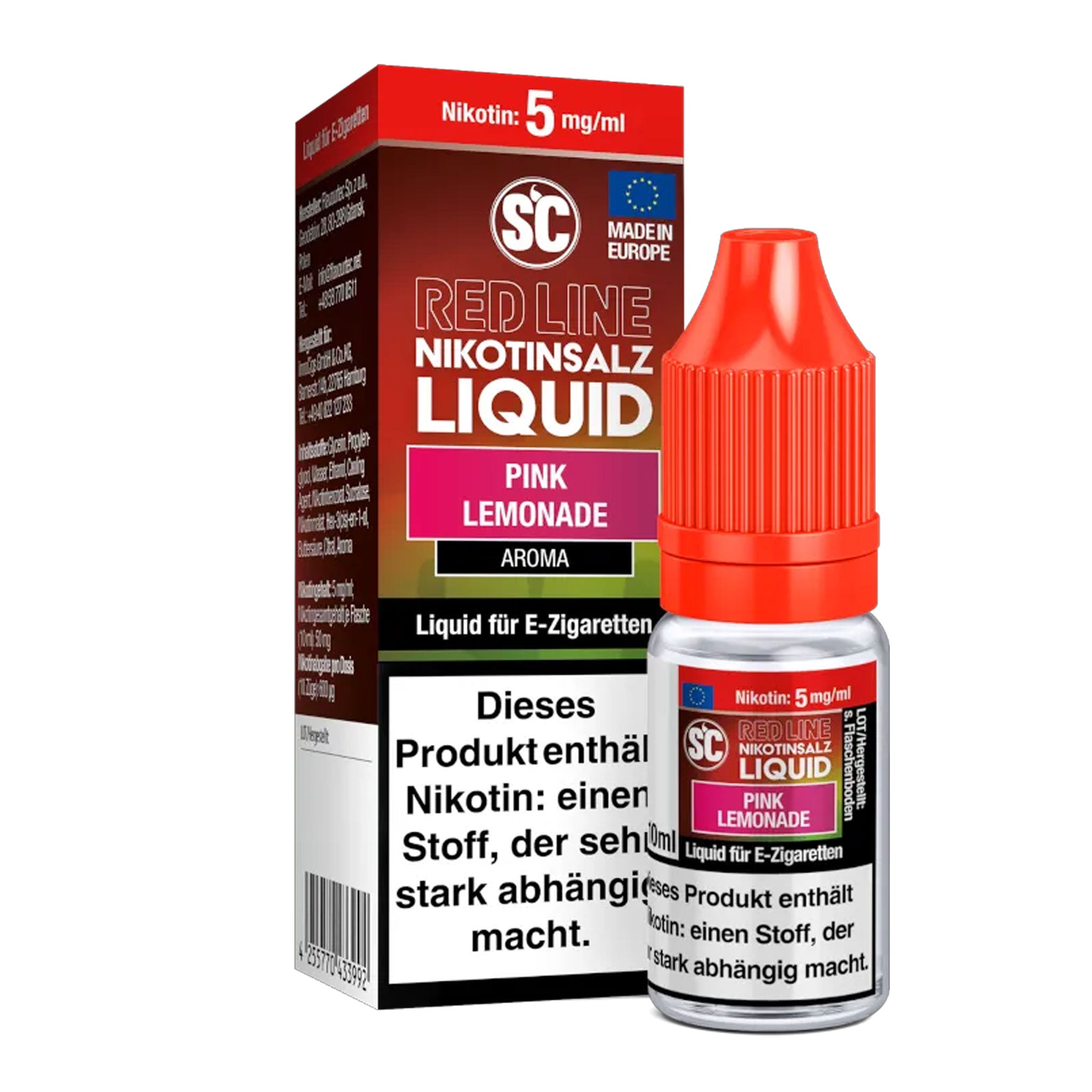 SC - Red Line - Pink Lemonade - Nikotinsalz Liquid