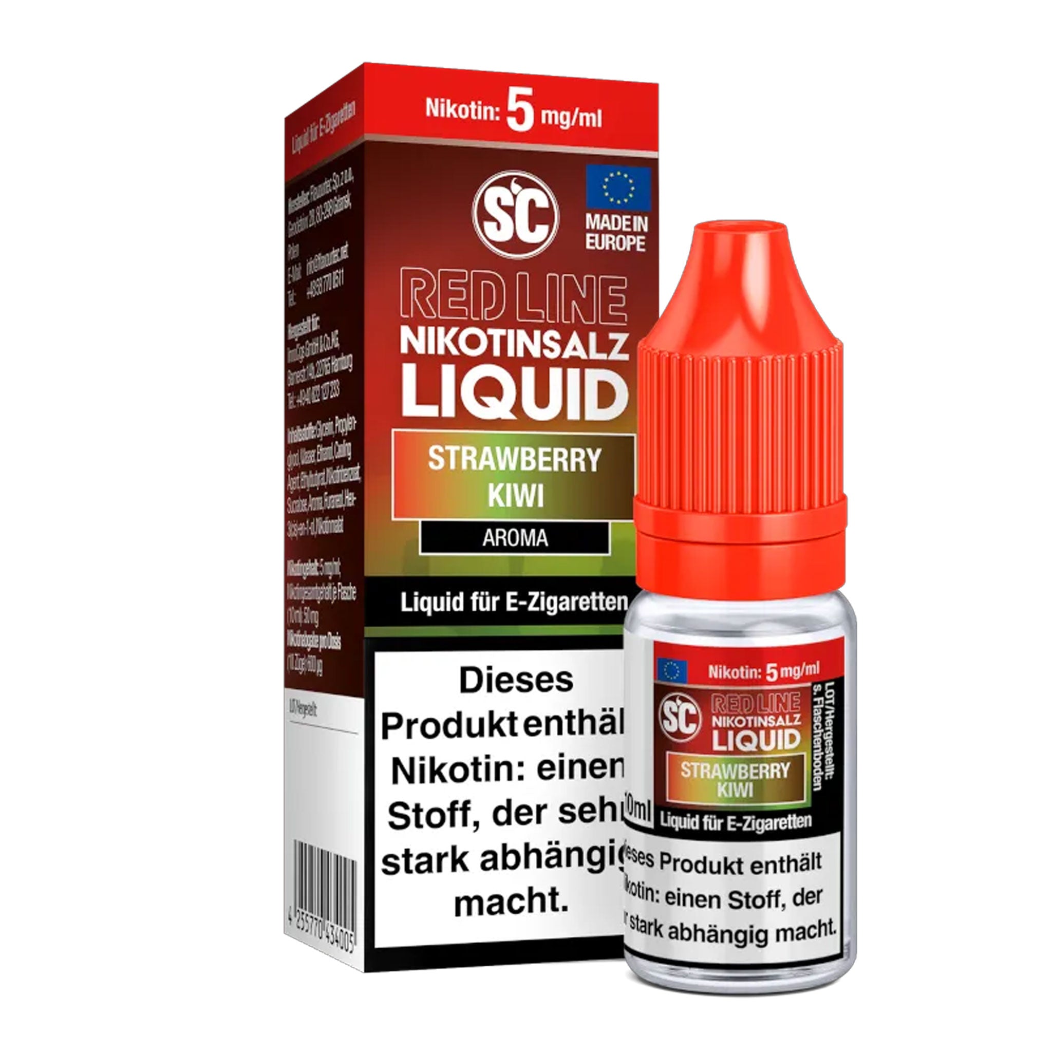 SC - Red Line - Strawberry Kiwi - Nikotinsalz Liquid