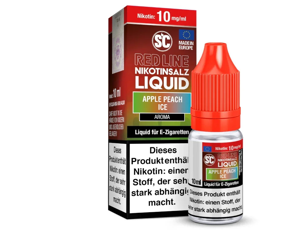 SC - Red Line - Apple Peach Ice - Nikotinsalz Liquid - 1er Packung / 10 mg/ml time4smoke.de