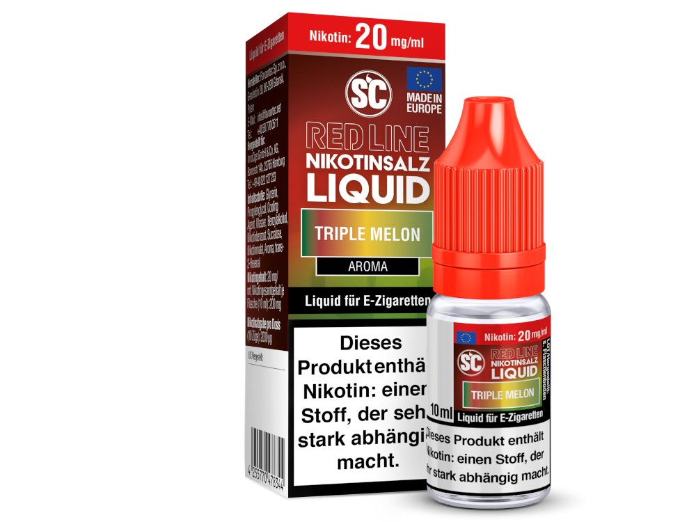 SC - Red Line - Triple Melon - Nikotinsalz Liquid