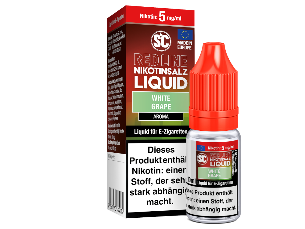 SC - Red Line - White Grape - Nikotinsalz Liquid - time4smoke