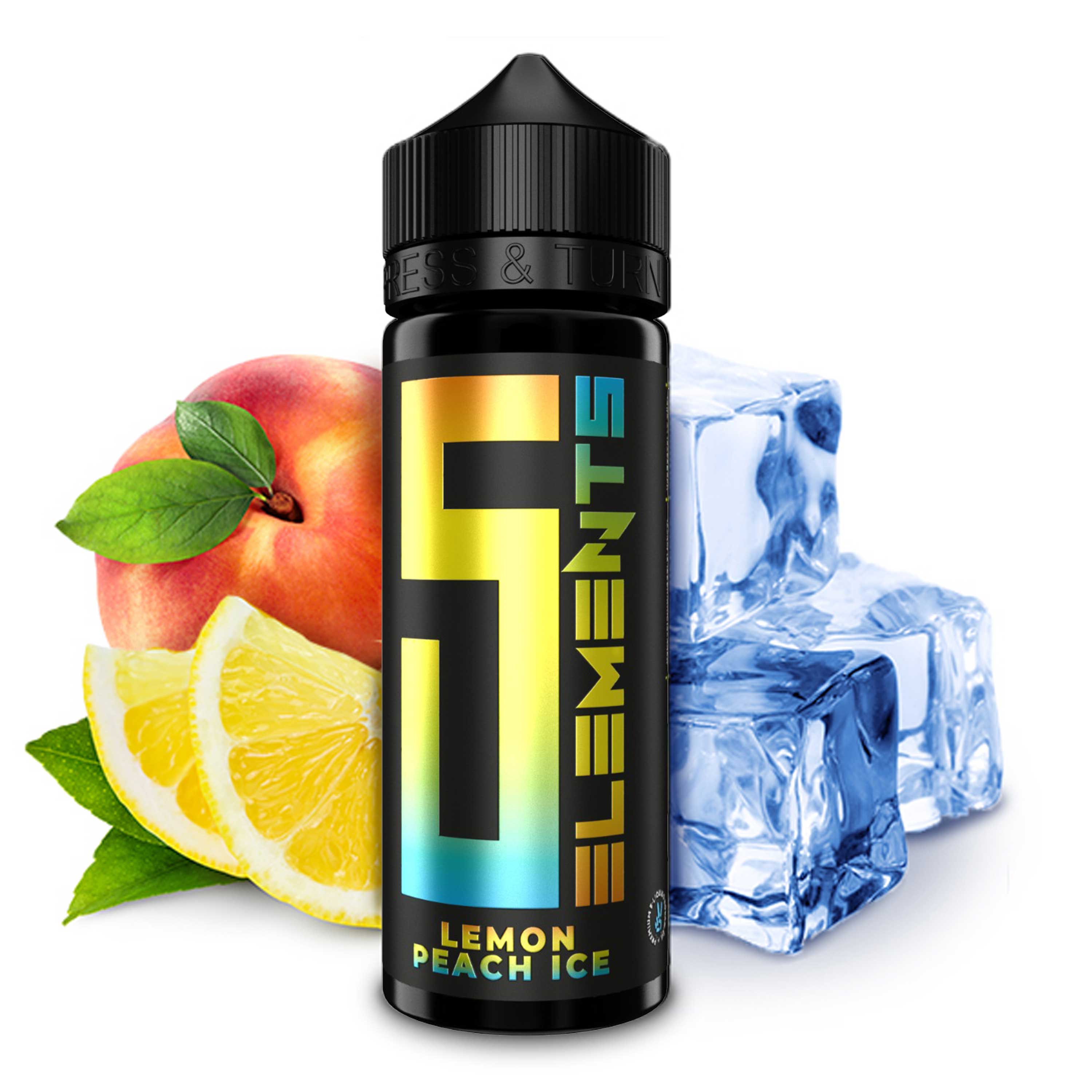 5EL - Lemon Peach Ice (10 ml in 120 ml LF) - Longfill-Aroma