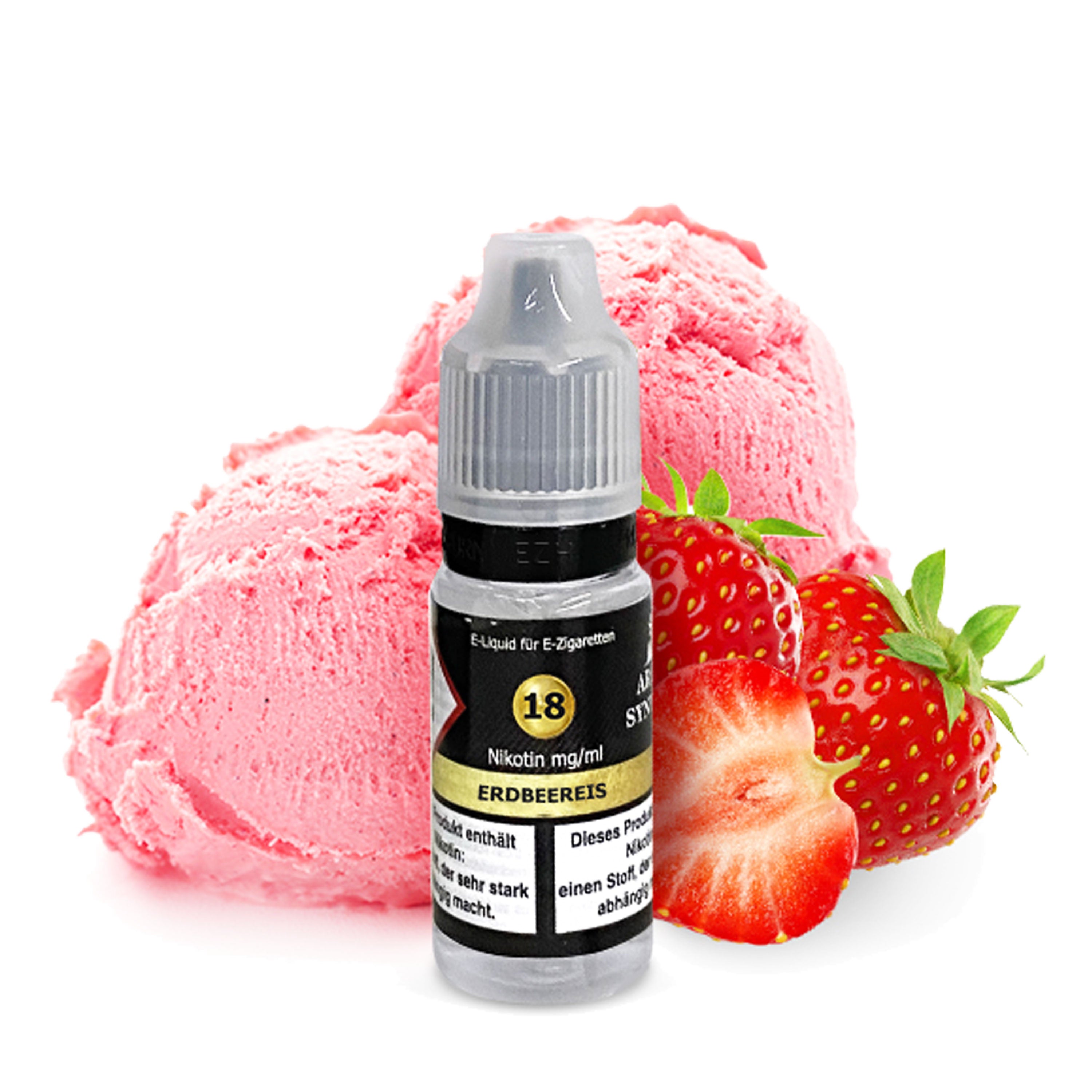 Aroma Syndikat - Erdbeereis - Nikotinsalz Liquid 18 mg/ml (10 ml)