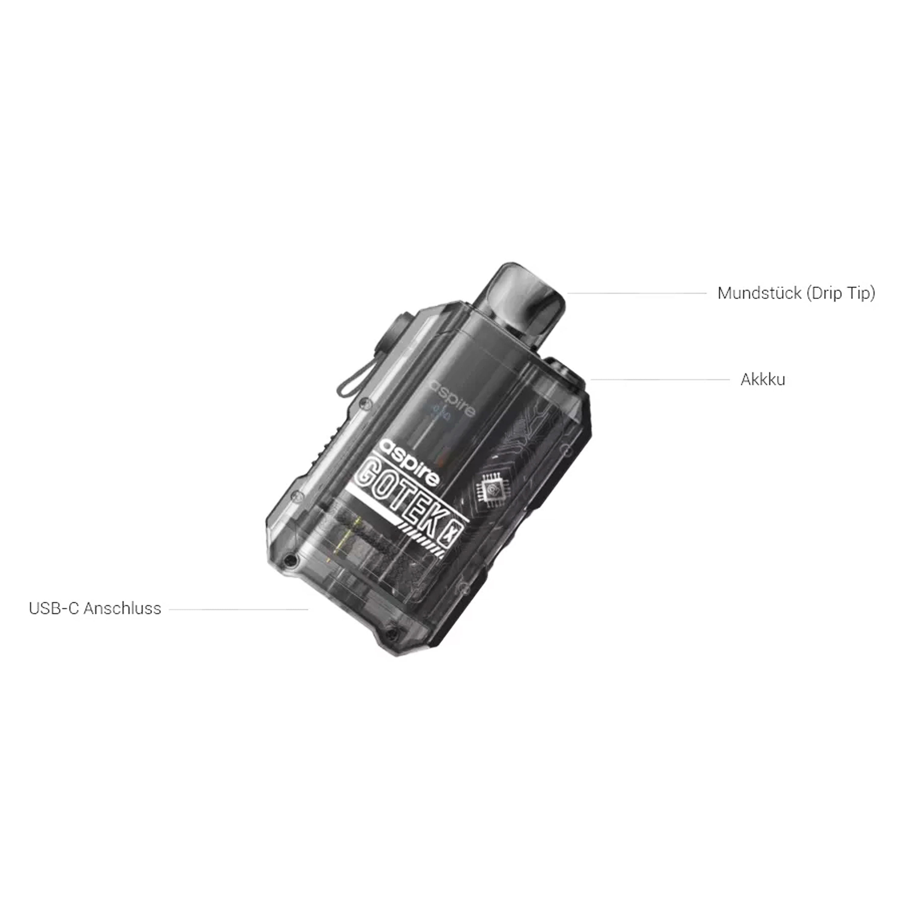 Aspire - Gotek X Kit (4.5 ml) 650 mAh - E-Zigarette
