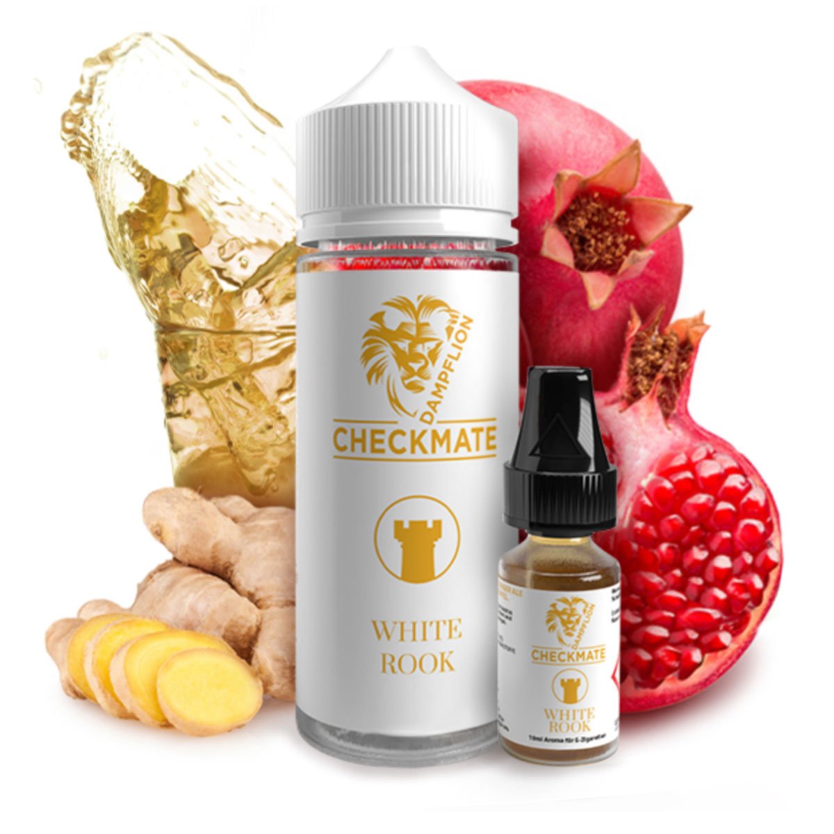 Dampflion - Checkmate - White Rook (10 ml in 120 ml LF) - Longfill-Aroma