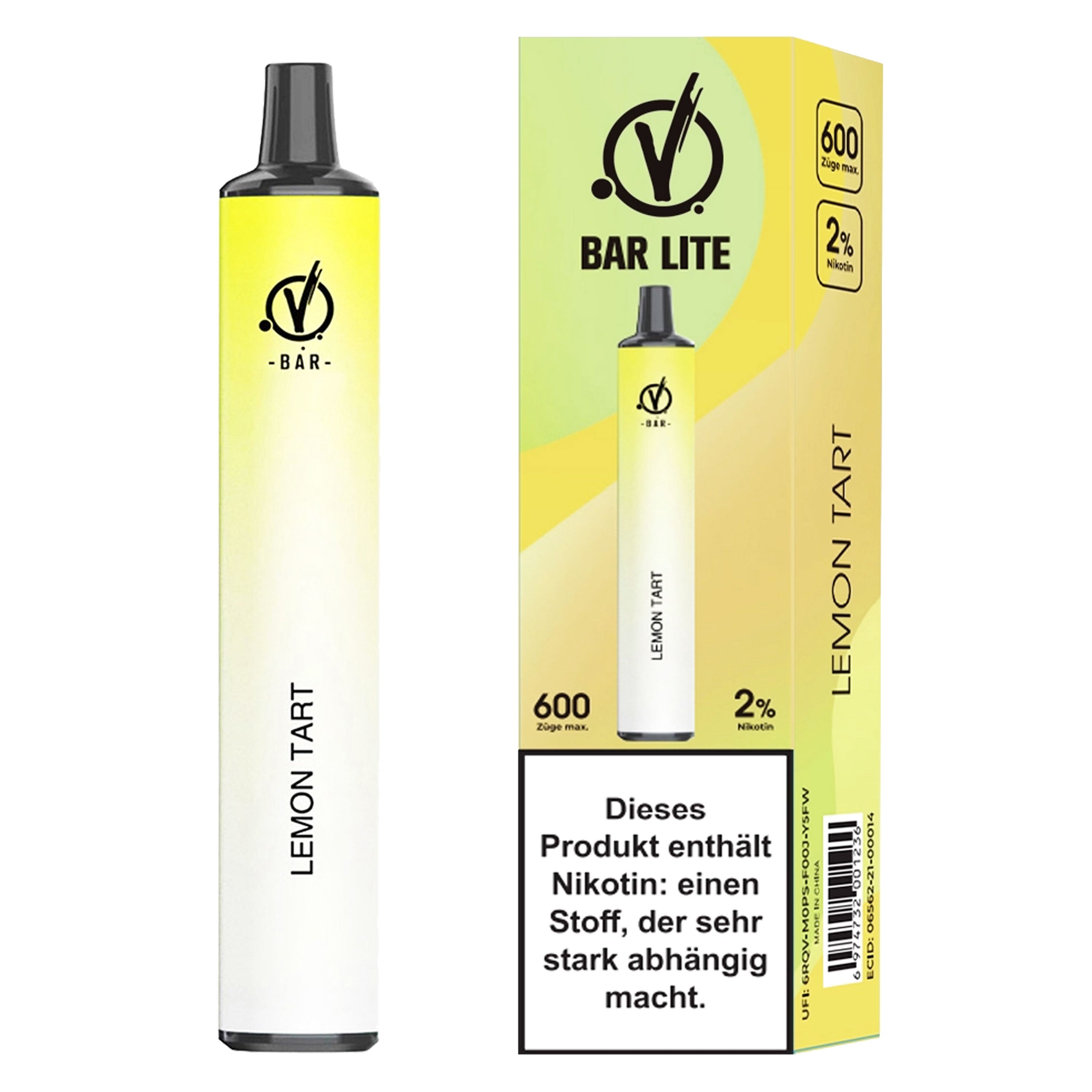 Linvo - Bar Lite - Lemon Tart (2 ml) 600 Züge 20mg/ml - Einweg E-Zigarette