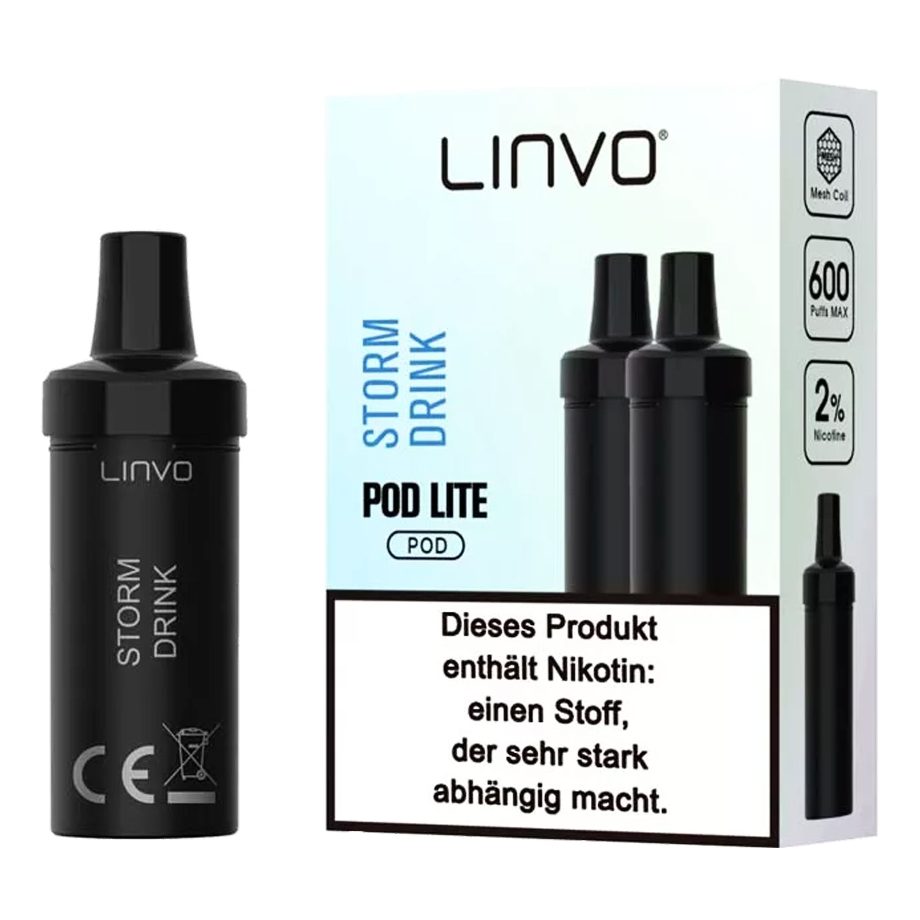 Linvo  - Pod Lite - Storm Drink (2 x 2 ml) - Pod (2 Stück)