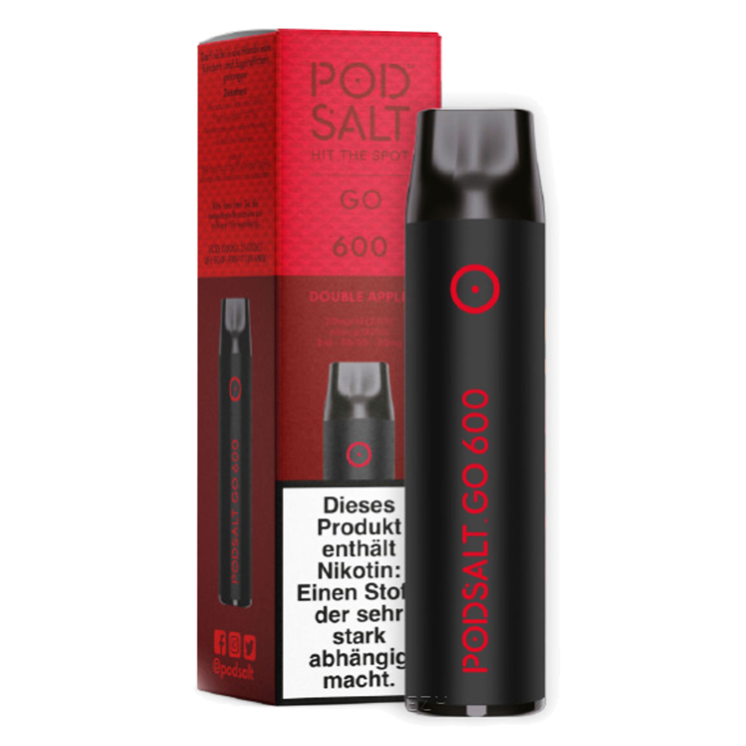 Pod Salt - Go 600 - Double Apple (2 ml) 600 Züge 20mg/ml - Einweg E-Zigarette
