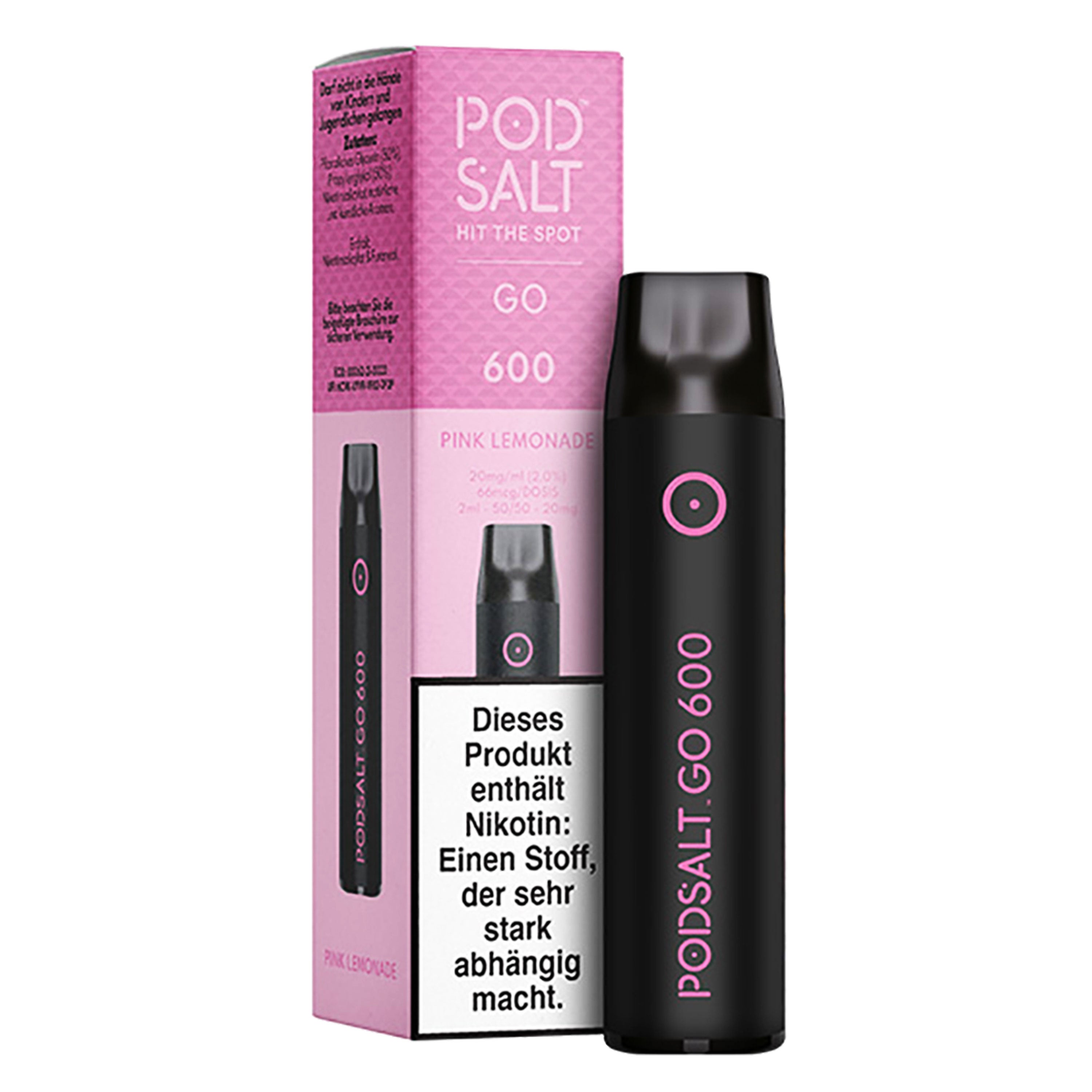 Pod Salt - Go 600 - Pink Lemonade (2 ml) 600 Züge 20mg/ml - Einweg E-Zigarette