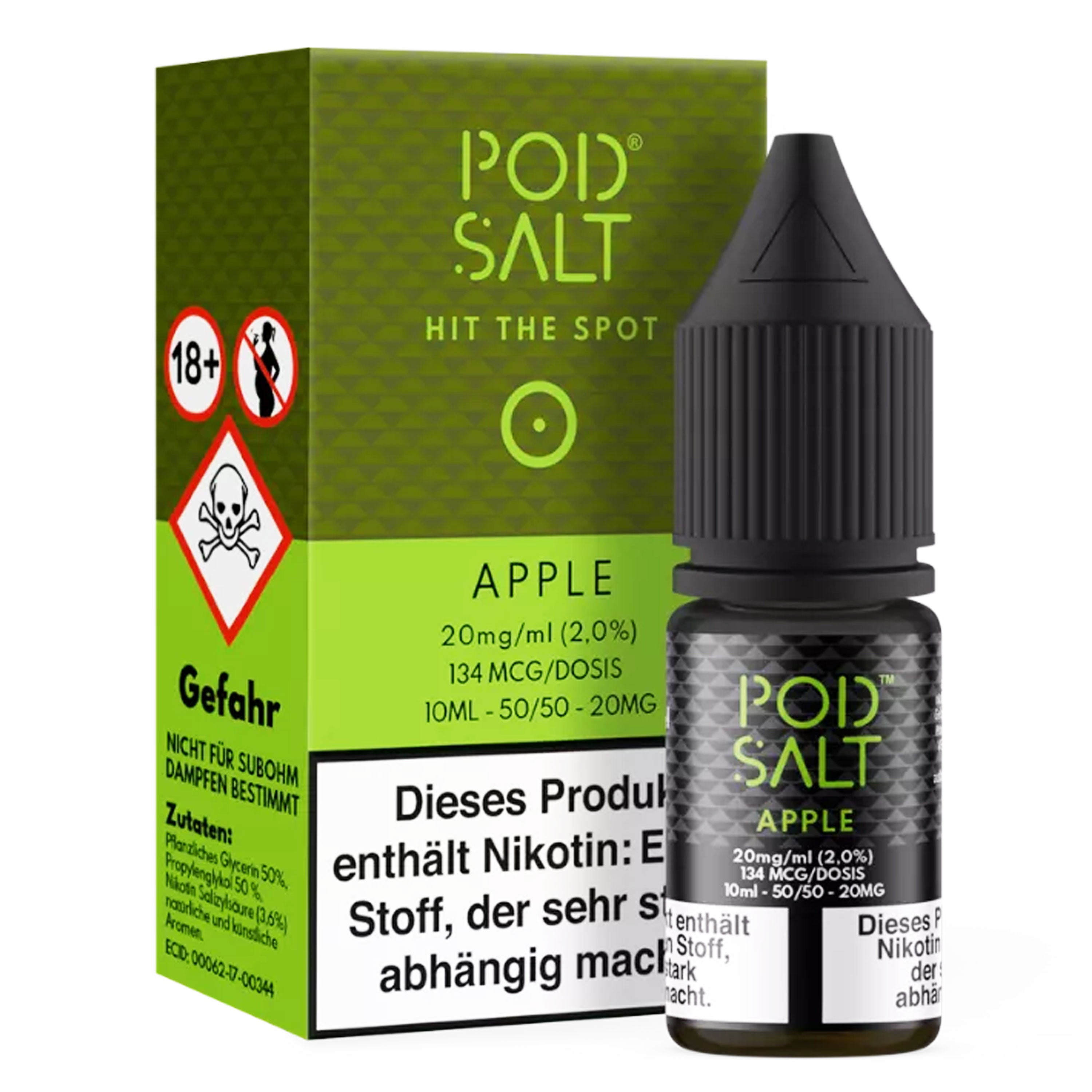 Pod Salt - Core - Apple - Nikotinsalz Liquid (10 ml)