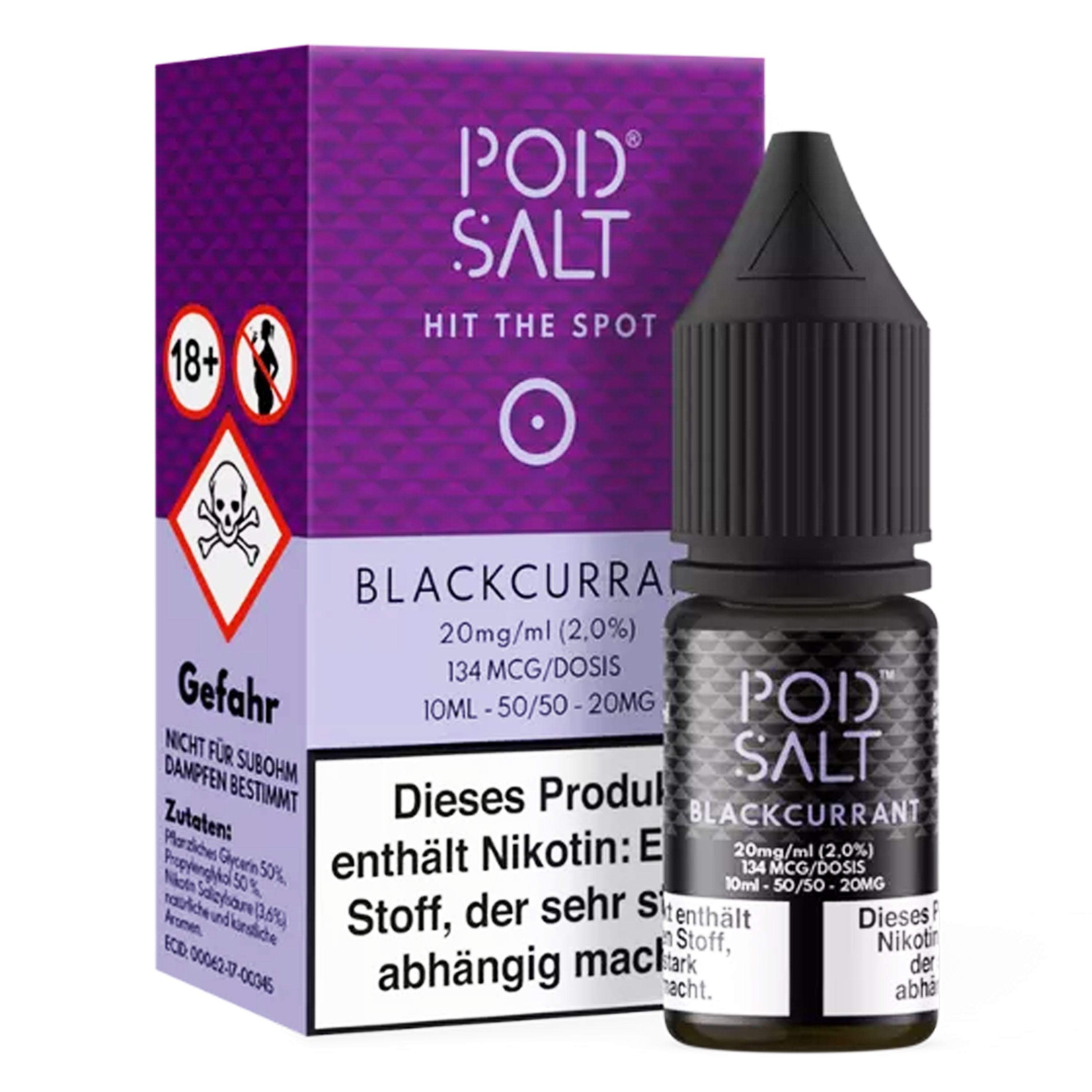 Pod Salt - Core - Blackcurrant - Nikotinsalz Liquid (10 ml)