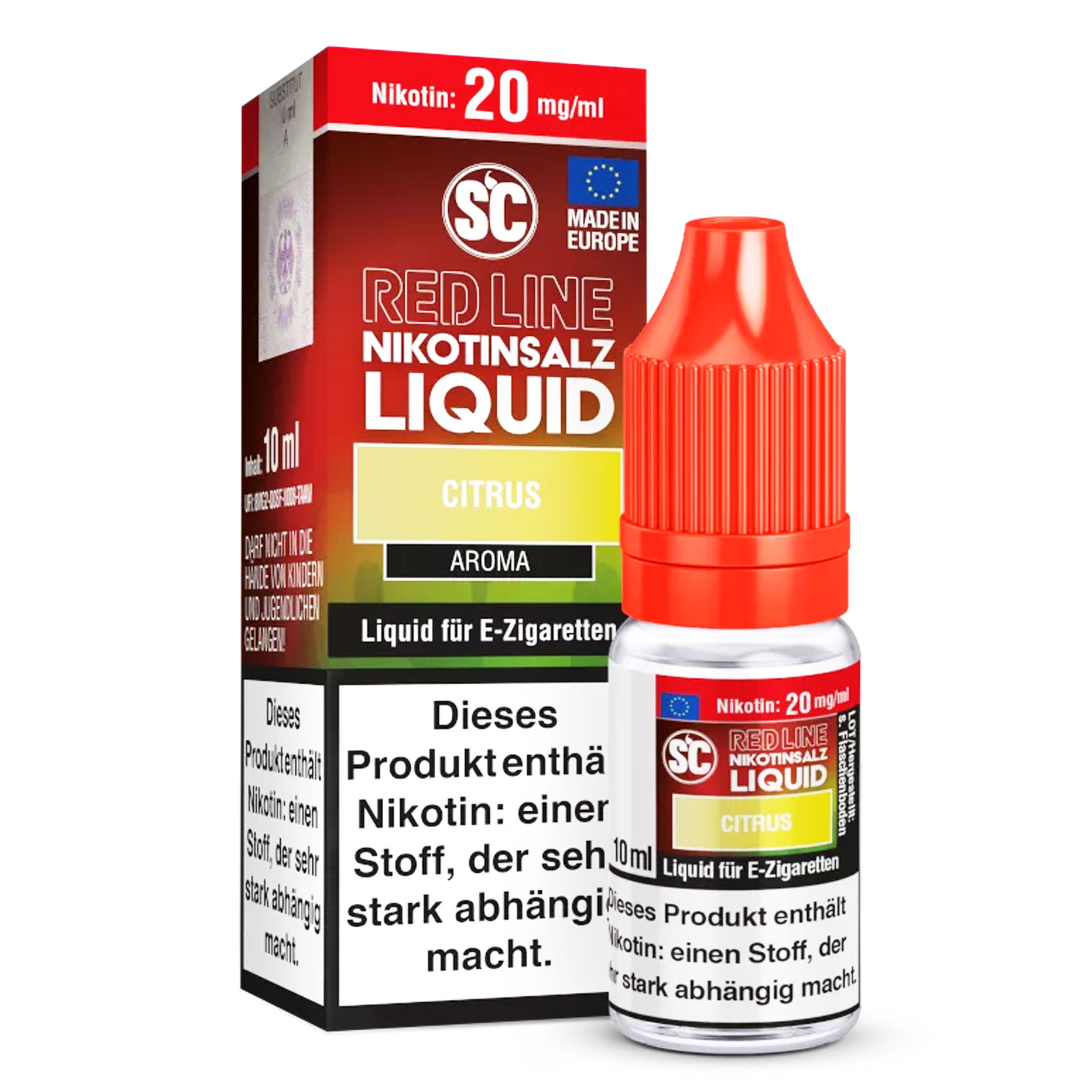 SC - Red Line - Citrus - Nikotinsalz Liquid (10 ml)