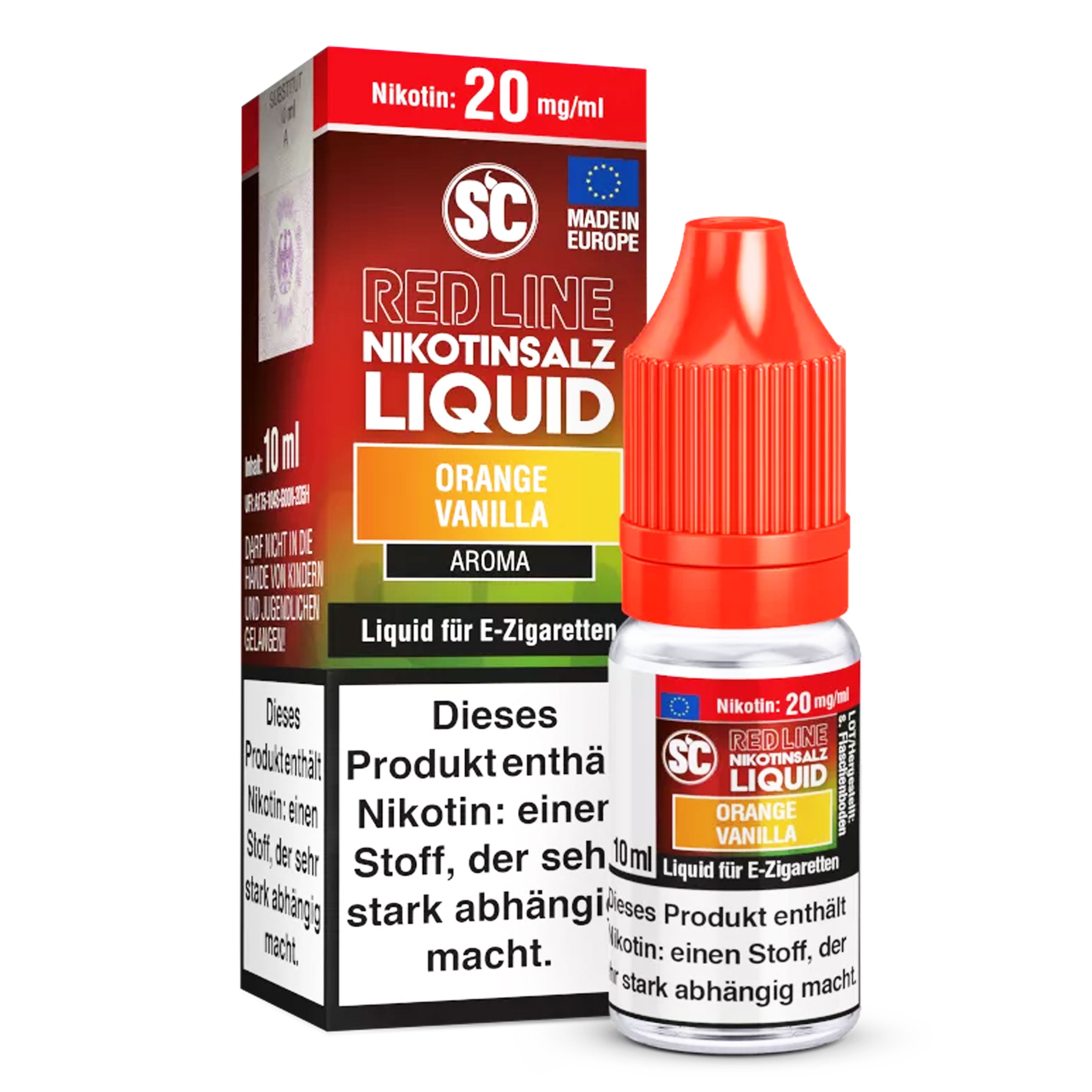 SC - Red Line - Orange Vanilla - Nikotinsalz Liquid (10 ml)