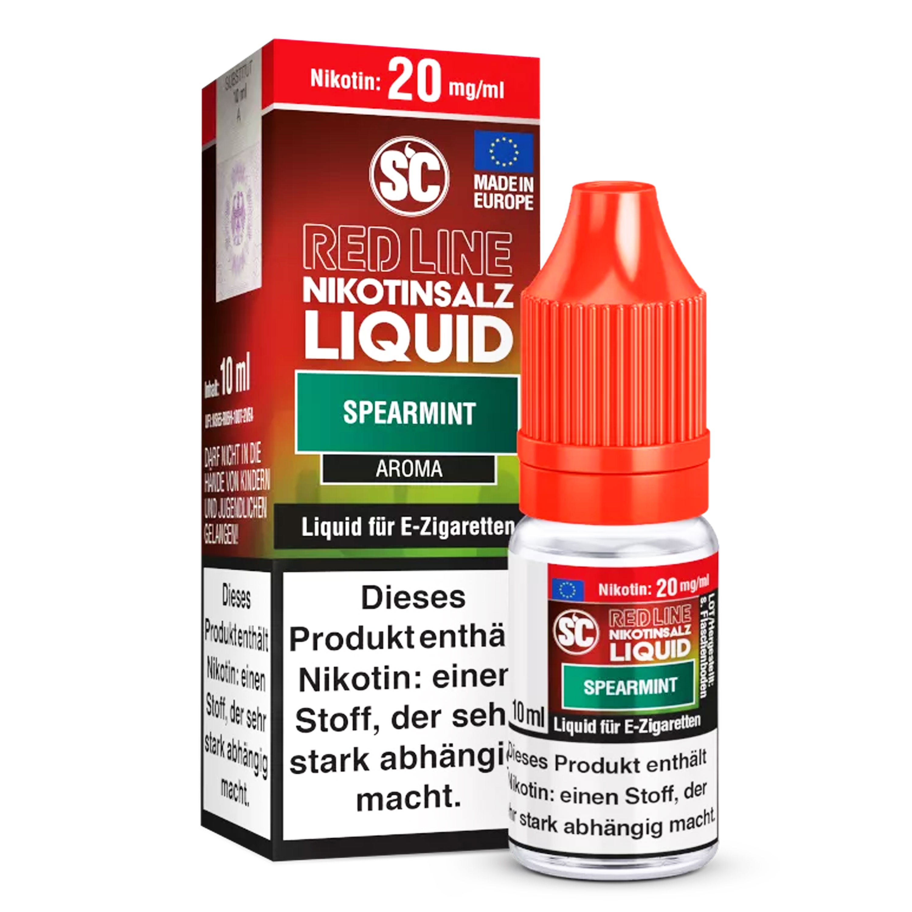 SC - Red Line - Spearmint - Nikotinsalz Liquid (10 ml)