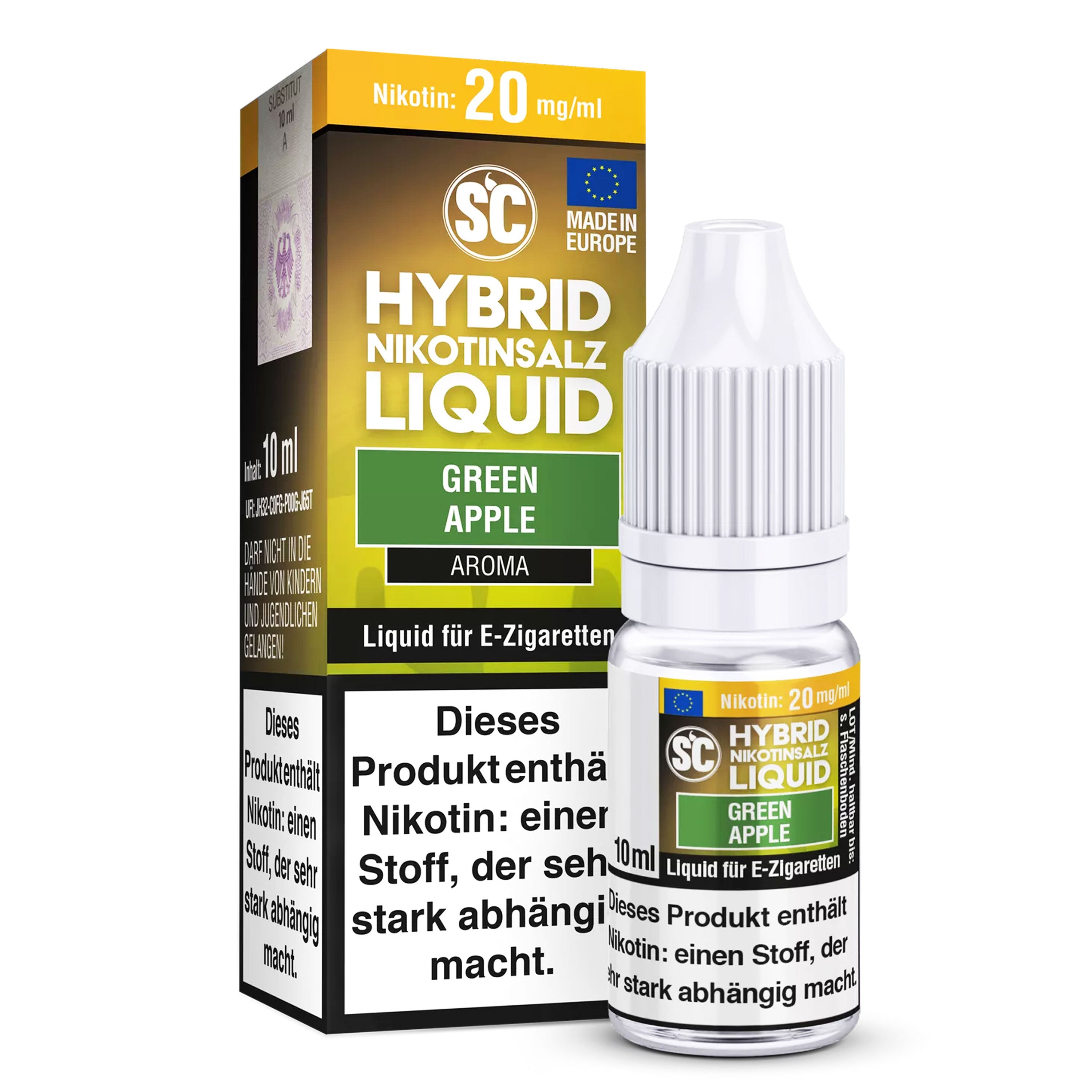 SC - Green Apple - Hybrid Nikotinsalz Liquid (10 ml)