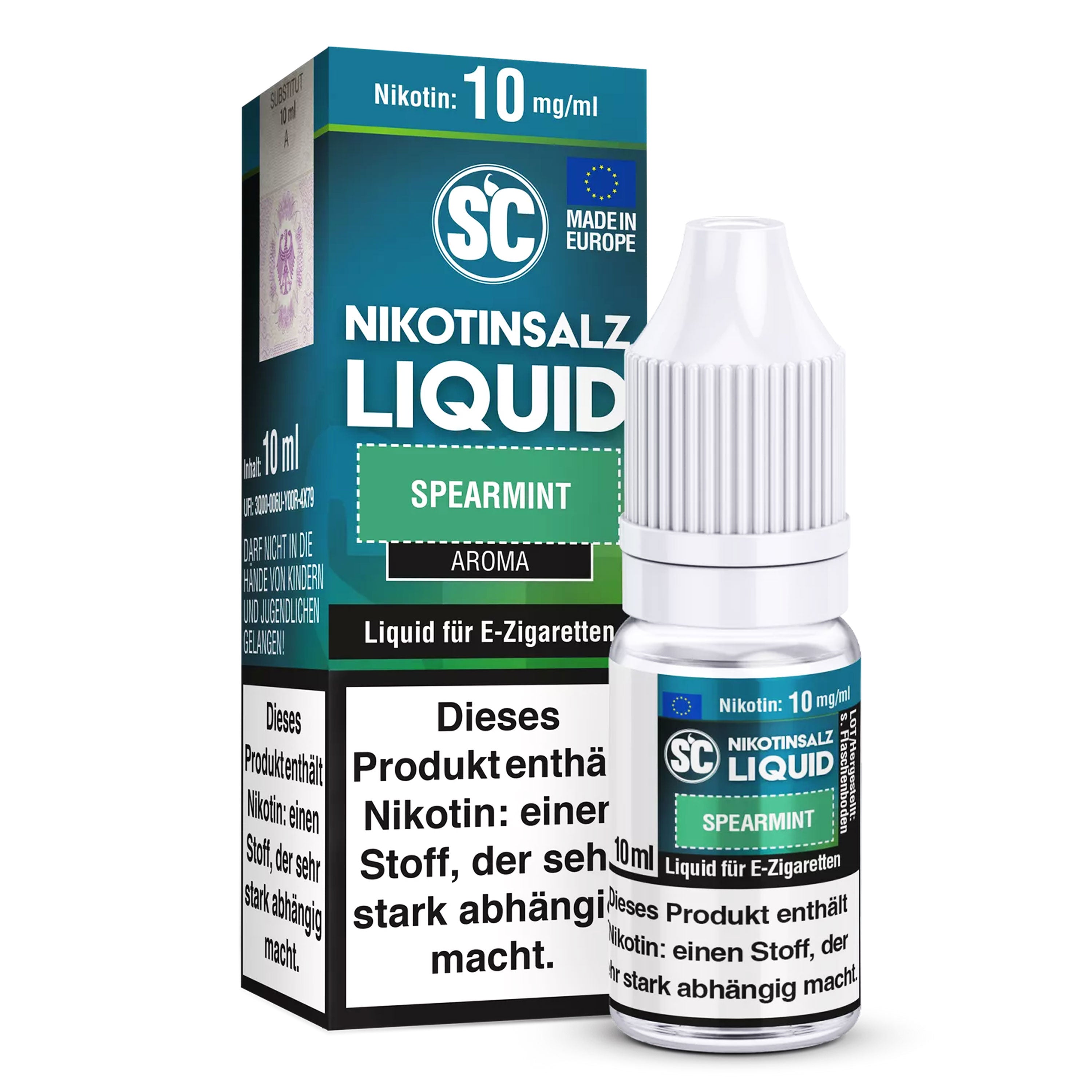 SC - Spearmint - Nikotinsalz Liquid (10 ml)