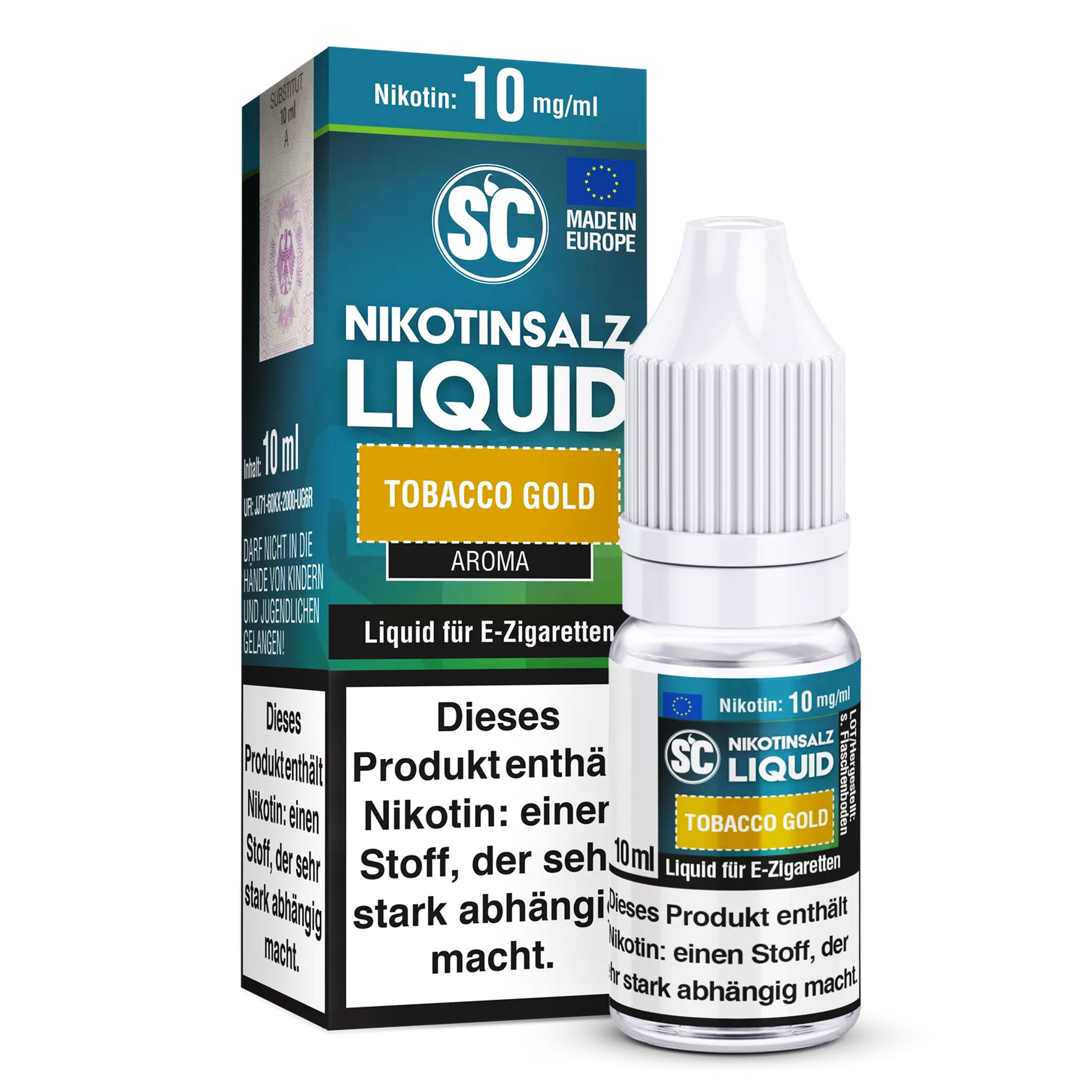 SC - Tobacco Gold - Nikotinsalz Liquid (10 ml)