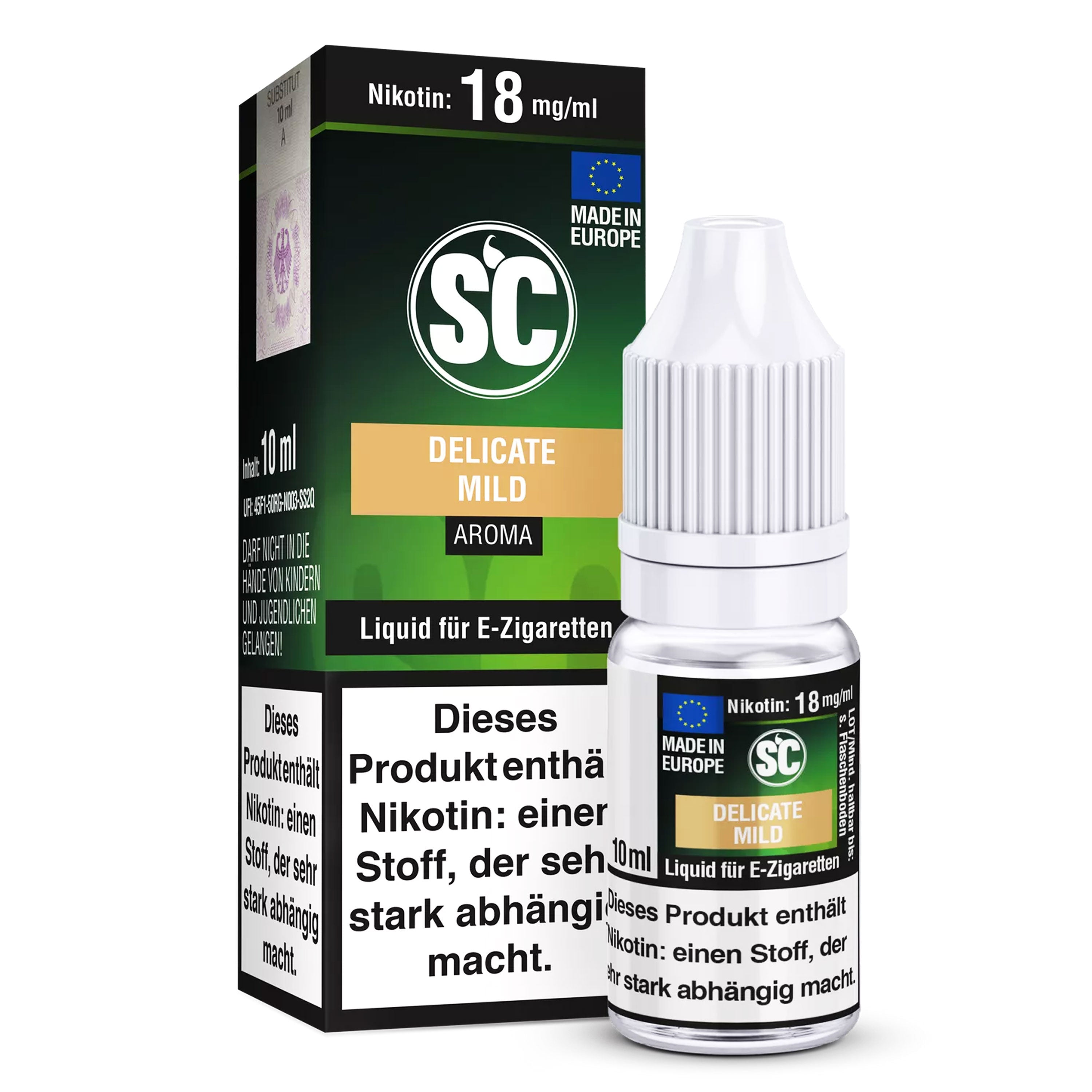 SC - Delicate Mild Tabak - Liquid (10 ml)