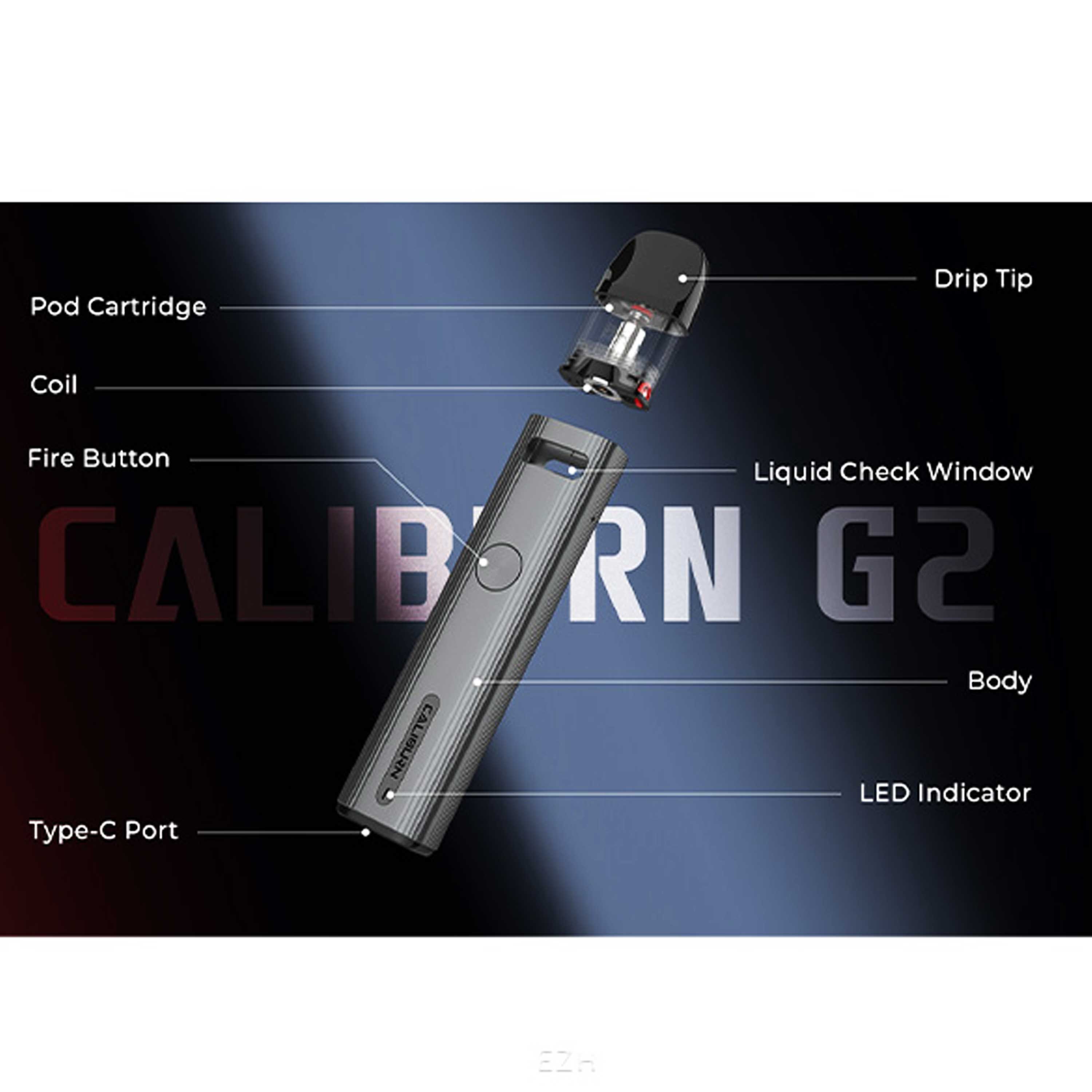 Uwell - Caliburn G2 Kit (2 ml) 750 mAh - E-Zigarette